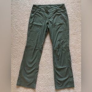 REI Convertible Hiking Trail Athletic Trek Pants Dark Green - Women 4 Petite